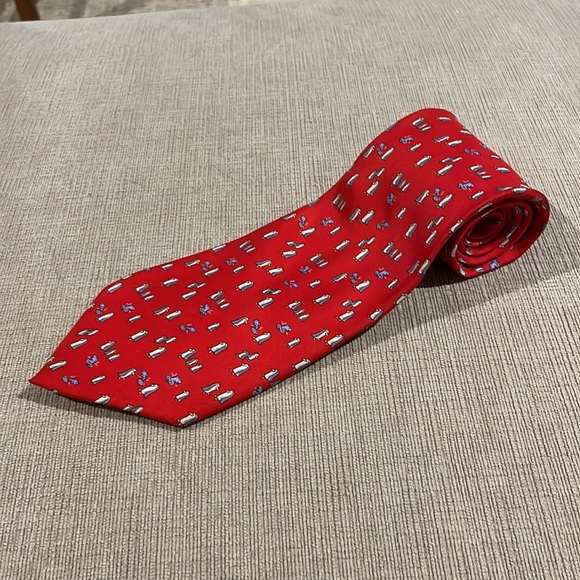 Ferragamo Silk Penguin Tie - Picture 5 of 5